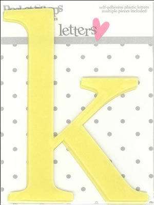 Heidi Grace - Inspire Me - Plastic Alpha Stickers k - 2/pk  (sold in 3's)